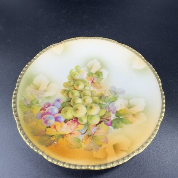 Royal Rudolstadt Prussia Porcelain Hand Painted Dish Plate Antique 6inch Set 4 - Picture 10 of 13